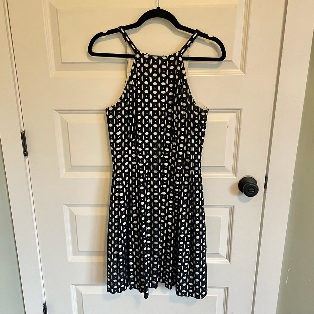 Black & White Fit & Flare Dress